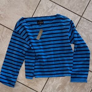 NWT J Crew Stripe Top sz S